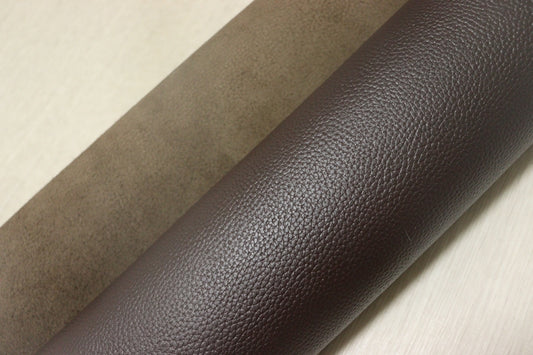 ds25円！[チョコブラウン]新入荷 国産 牛革 姫路レザー クロム革 顔料仕上げ シボ型押し 220ds