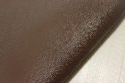 ds25円！[チョコブラウン]新入荷 国産 牛革 姫路レザー クロム革 シボ型押し 顔料仕上げ 230ds