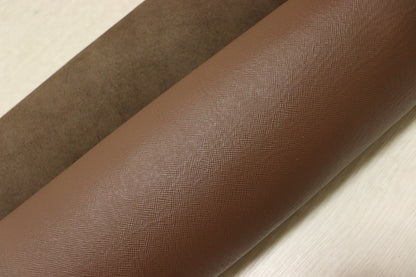 ds25円！[チョコブラウン]新入荷 国産 牛革 姫路レザー クロム革 絹目型押し 訳あり 230ds