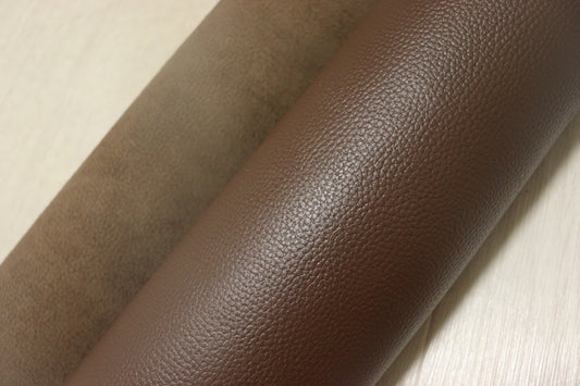 ds25円！[チョコブラウン]新入荷 国産 牛革 姫路レザー クロム革 シボ型押し 顔料仕上げ 235ds