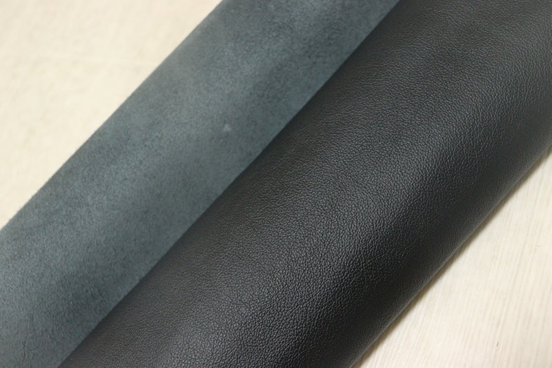 ds25円！[ブラック]新入荷 イタリアンレザー 牛革 クロム革 弱シュリンク加工 237ds