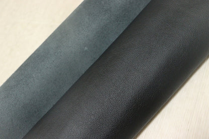 ds25円！[ブラック]新入荷 イタリアンレザー 牛革 クロム革 弱シュリンク加工 237ds