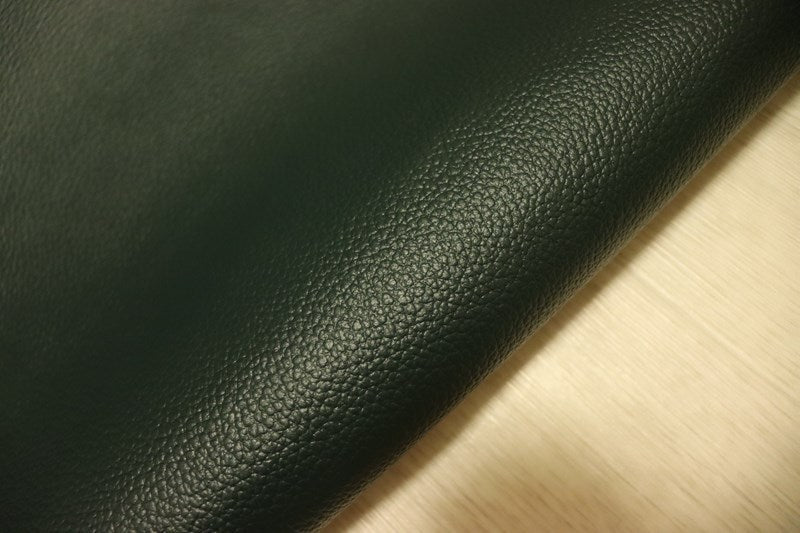 ds25円！[ダークグリーン]新入荷 国産 牛革 姫路レザー クロム革 シボ型押し やや訳あり 240ds