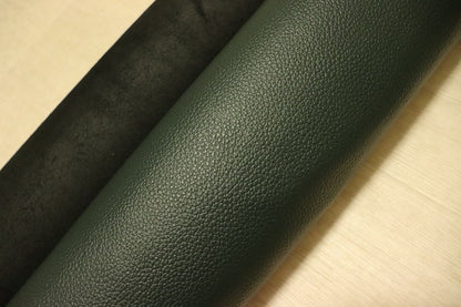ds25円！[ダークグリーン]新入荷 国産 牛革 姫路レザー クロム革 シボ型押し やや訳あり 240ds