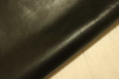 ds25円！[ブラック]新入荷 国産 牛革 姫路レザー クロム革 弱シュリンク加工 やや訳あり 240ds
