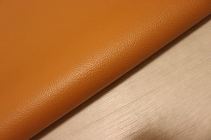 ds25円！[オレンジ]新入荷 国産 牛革 姫路レザー クロム革 シボ型押し 顔料仕上げ 240ds