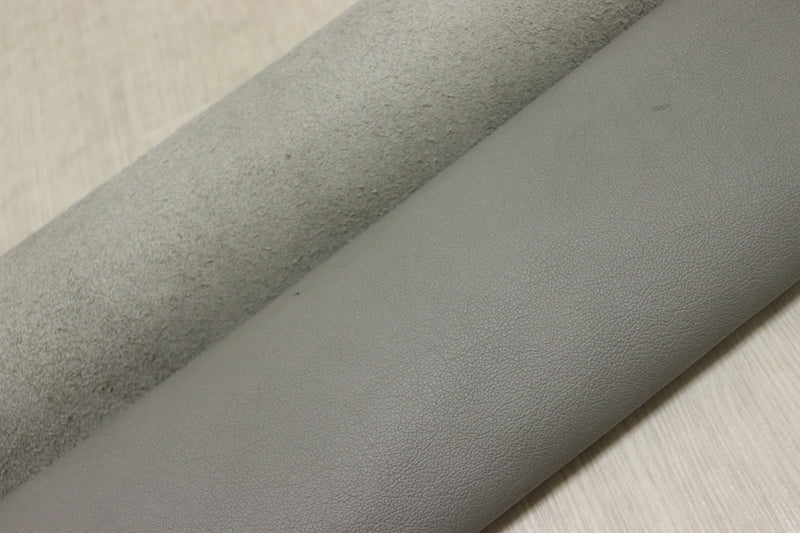 ds25円！[ライトグレー]新入荷 イタリアンレザー 牛革 クロム革 弱シュリンク加工 258ds