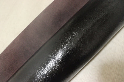 ds25円！[チョコブラウン]新入荷 国産 牛革 姫路レザー クロム革 シワ加工エナメル 300ds