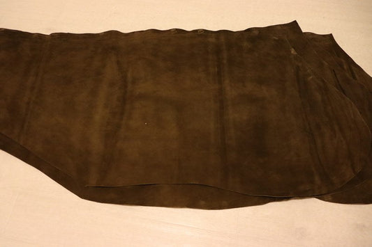 ds25円！[カーキ]新入荷 国産 牛革 クロム革 ベロア 68ds