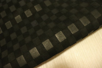 ds25円！[ブラック]新入荷 イタリアンレザー 牛革 クロム革 ブロック型押し ベロア 70ds
