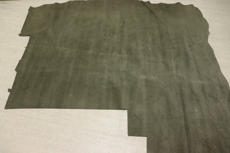 ds25円！[カーキ]新入荷 国産 豚革 クロム革 スウェード 70ds