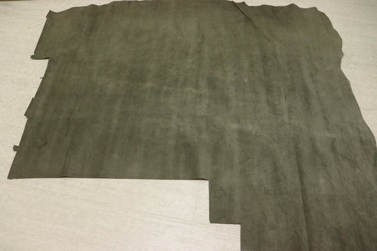 ds25円！[カーキ]新入荷 国産 豚革 クロム革 スウェード 70ds