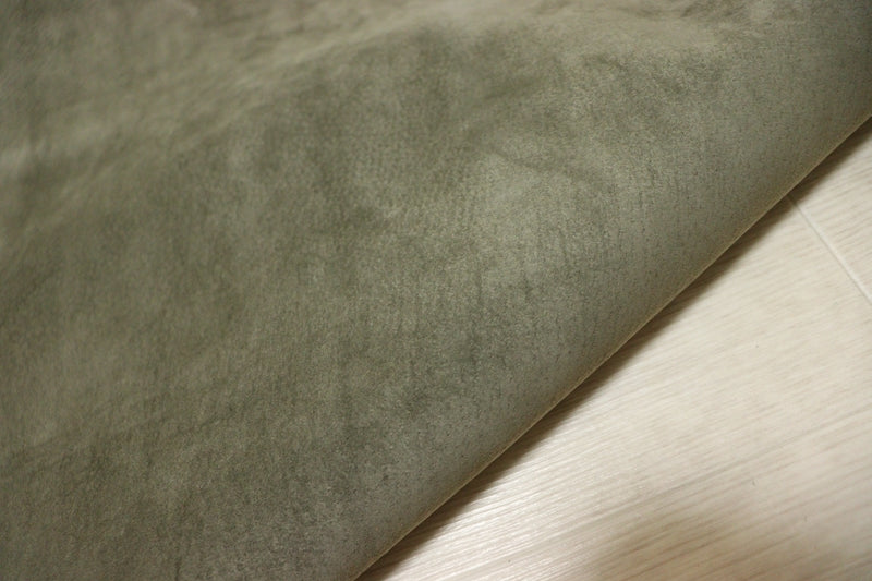 ds25円！[カーキ]新入荷 国産 豚革 クロム革 スウェード 70ds