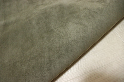 ds25円！[カーキ]新入荷 国産 豚革 クロム革 スウェード 70ds