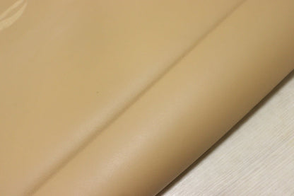 ds25円！[オークル]新入荷 イタリアンレザー 豚革 クロム革 裏地貼り スムース加工 79ds