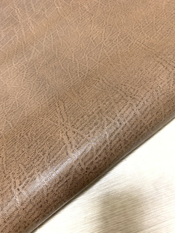 ds25円！[モカブラウン]新入荷 国産 豚革 クロム革 エレファント型押し 80ds