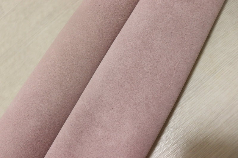 ds25円！[くすみピンク]新入荷 国産 牛革 クロム革 ベロア 80ds