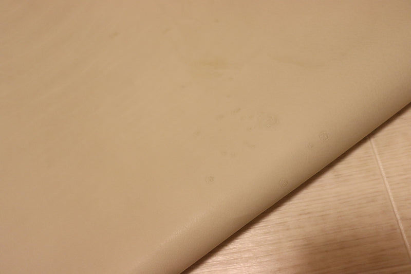 ds25円！[サンドベージュ]新入荷 インポートレザー 牛革 姫路レザー クロム革 スムース加工 やや訳あり 85ds