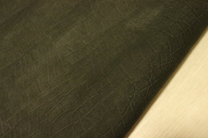 ds25円！[ブラック]新入荷 国産 豚革 クロム革 エレファント型押し ワックス仕上げ 90ds