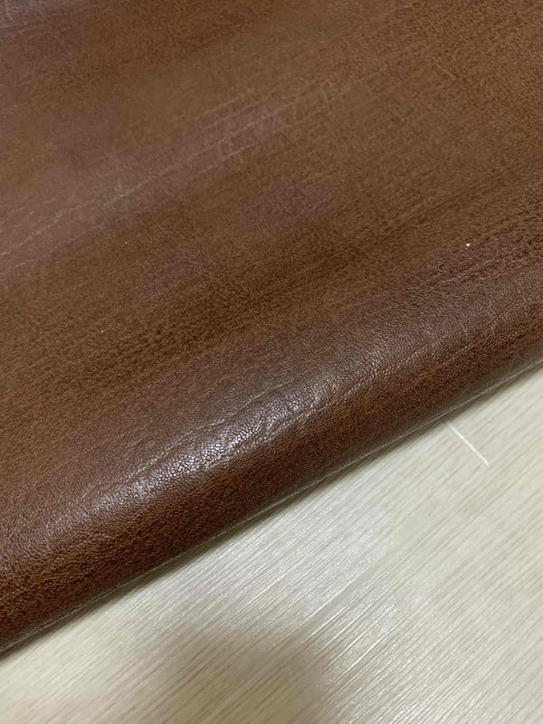 ds25円！[ダークブラウン]新入荷 国産 豚革 コンビヌメ革 エレファント型押し 90ds