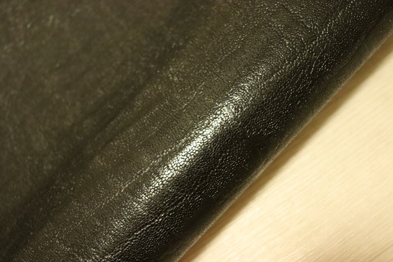 ds25円！[ブラック]新入荷 国産 豚革 ヌメ革 エレファント型押し 92ds