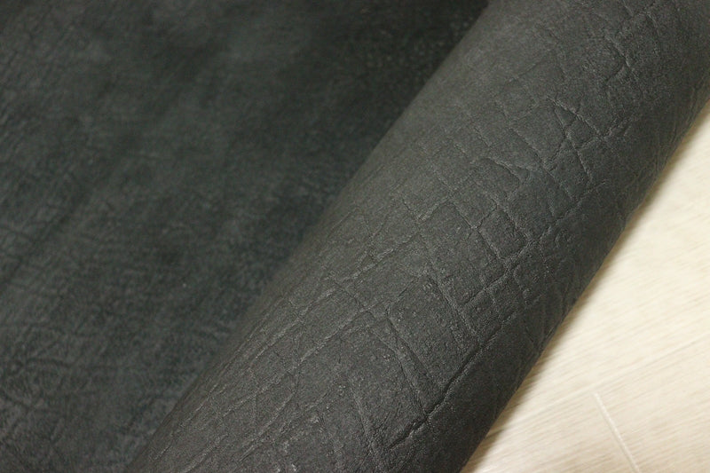 ds25円！[ブラック]新入荷 国産 豚革 クロム革 エレファント型押し 96ds