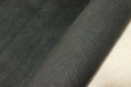 ds25円！[ブラック]新入荷 国産 豚革 クロム革 エレファント型押し 96ds