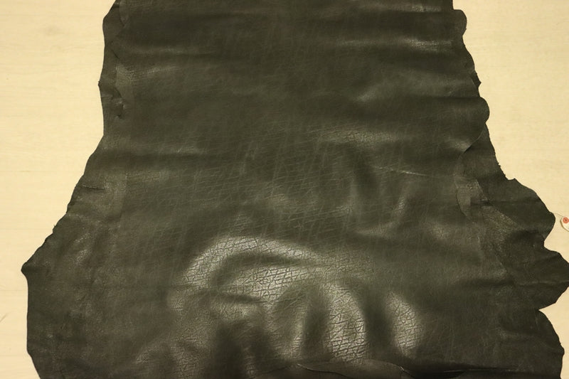 ds25円！[ブラック]新入荷 国産 豚革 クロム革 エレファント型押し 97ds