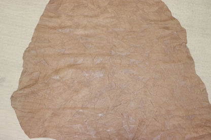 ds28円！[くすみベビーピンク]新入荷 国産 豚革 クロム革 絞り加工 100ds