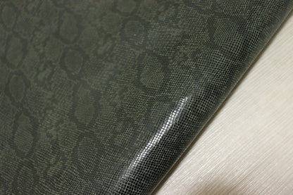 ds28円！[ダークグリーン]新入荷 国産 牛革 クロム革 フィルム貼り 100ds