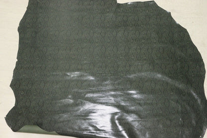 ds28円！[ダークグリーン]新入荷 国産 牛革 クロム革 フィルム貼り 100ds