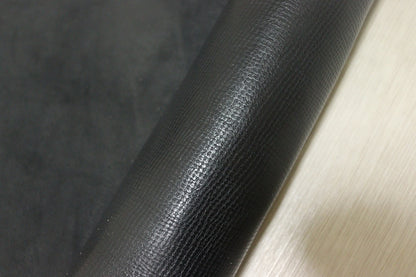 ds28円！[ブラック]新入荷 国産 牛革 クロム革 角シボ型押し 100ds