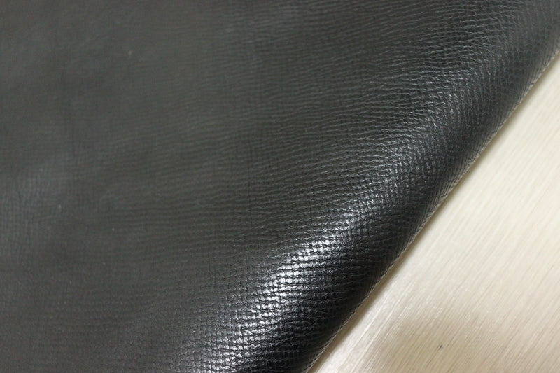 ds28円！[ブラック]新入荷 国産 牛革 クロム革 角シボ型押し 100ds