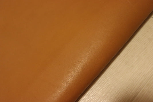ds28円！[キャメル]新入荷 イタリアンレザー 豚革 クロム革 裏地貼り 105ds