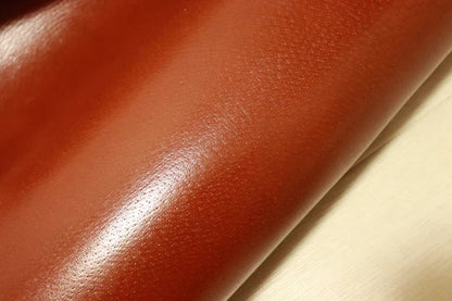 ds28円！[レッドブラウン]新入荷 国産 豚革 ヌメ革 アメ豚 107ds