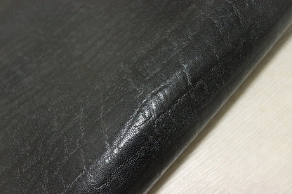 ds28円！[ブラック]新入荷 国産 豚革 ヌメ革 エレファント型押し 108ds