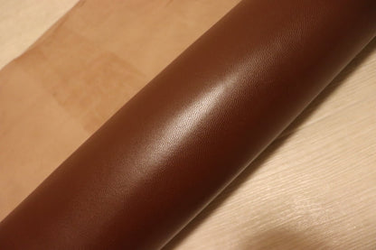 ds28円！[チョコブラウン]新入荷 イタリアンレザー ヤギ革 クロム革 スムース加工 112ds