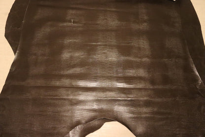 ds28円！[顔料仕上げ]新入荷 イタリアンレザー 牛革 クロム革 リザード型押し 113ds