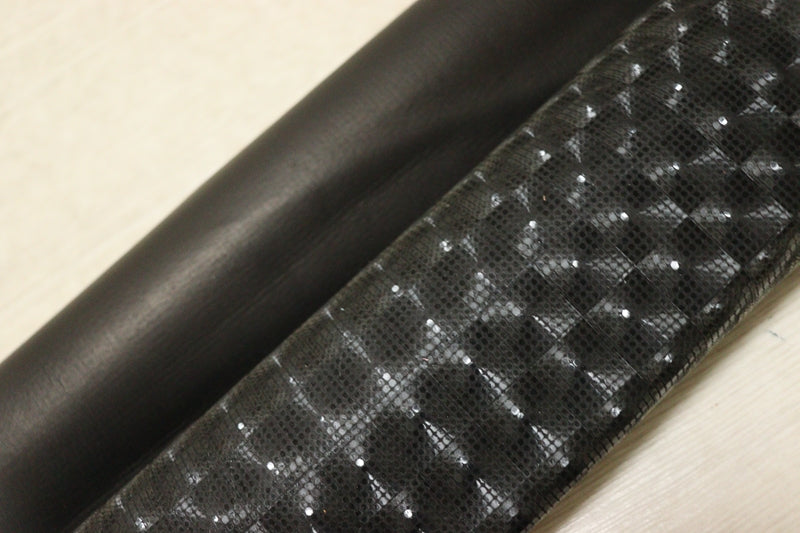 ds28円！[ブラック]新入荷 国産 豚革 クロム革 プリント 119ds