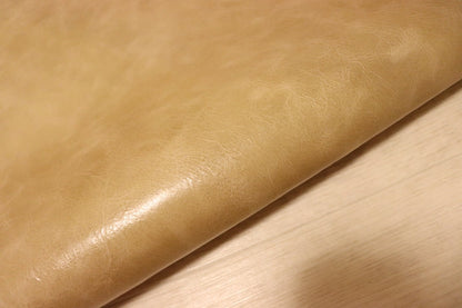 ds28円！[ナチュラルブラウン]新入荷 国産 牛革 クロム革 カゼイン仕上げ 120ds