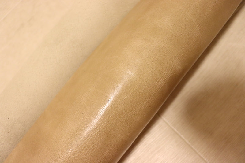 ds28円！[ナチュラルブラウン]新入荷 国産 牛革 クロム革 カゼイン仕上げ 120ds