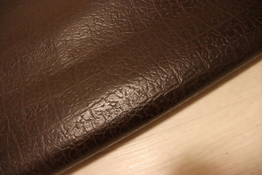 ds28円！[ダークブラウン]新入荷 国産 牛革 クロム革 エレファント型押し 120ds