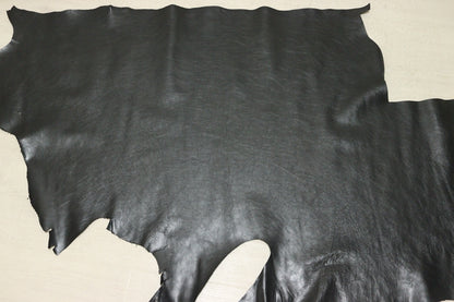 ds28円！[パールブラック]新入荷 国産 牛革 クロム革 スムース加工 120ds