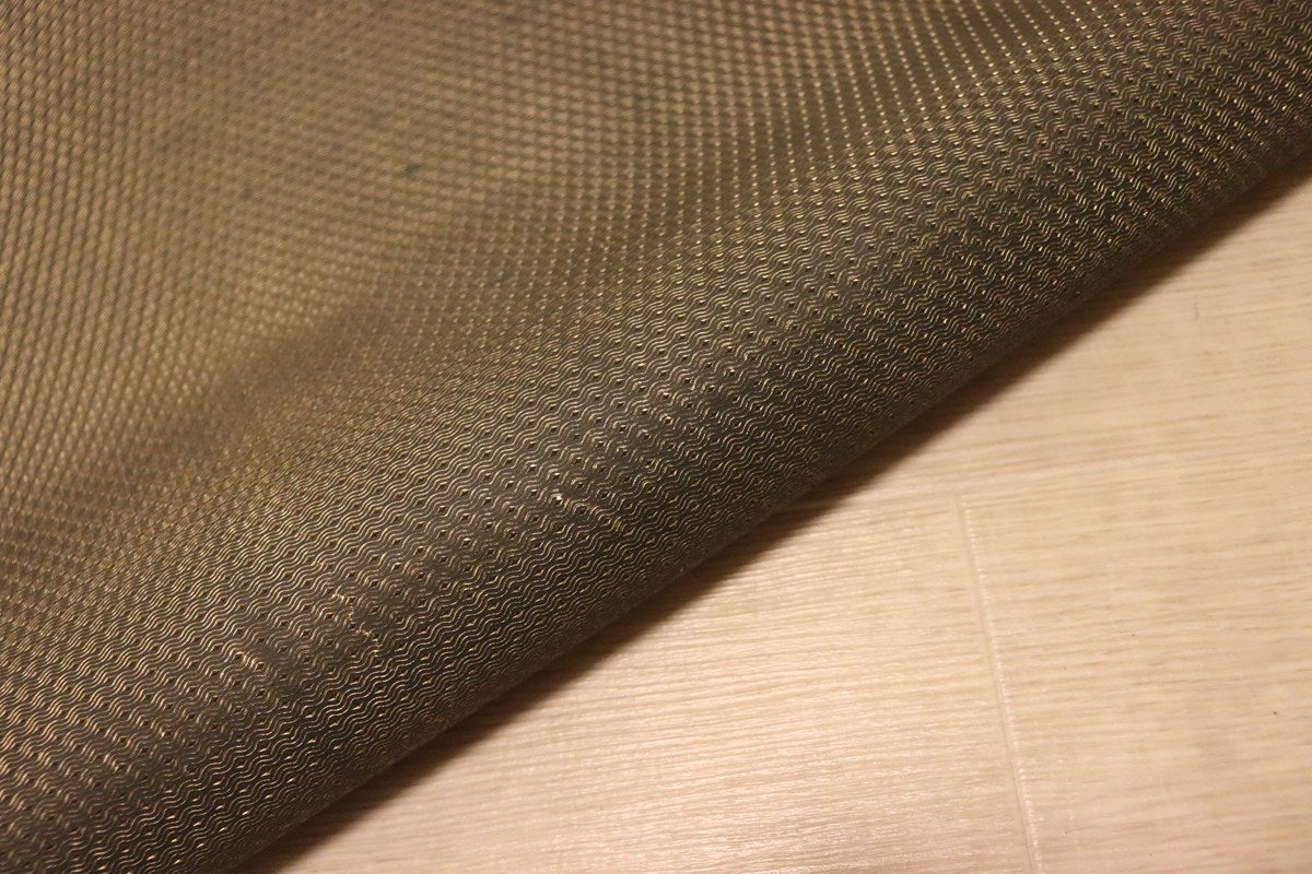 ds28円！[ブロンズ系]新入荷 イタリアンレザー 牛革 クロム革 メッシュ型押し 123ds