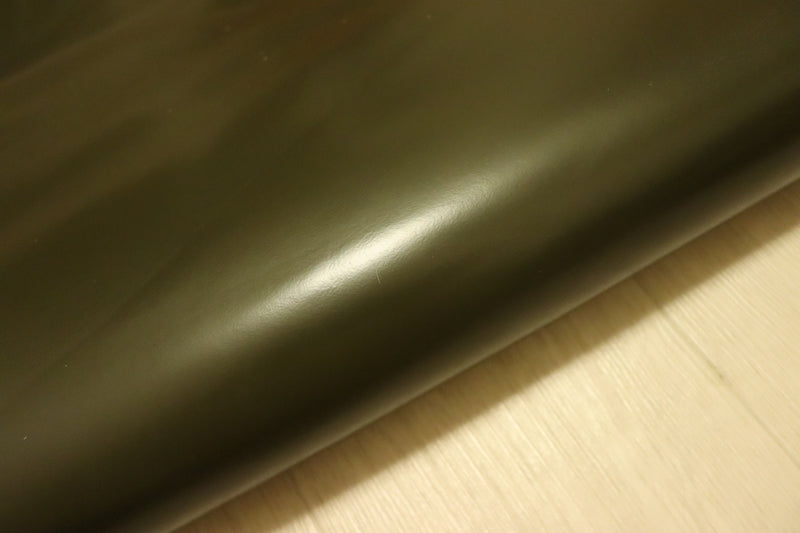ds28円！[オリーブ系ダークグレー]新入荷 国産 牛革 クロム革 ガラス加工 130ds