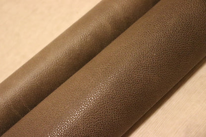 ds28円！[モカブラウン]新入荷 イタリアンレザー 牛革 クロム革 シボ型押し プルアップ加工 130ds