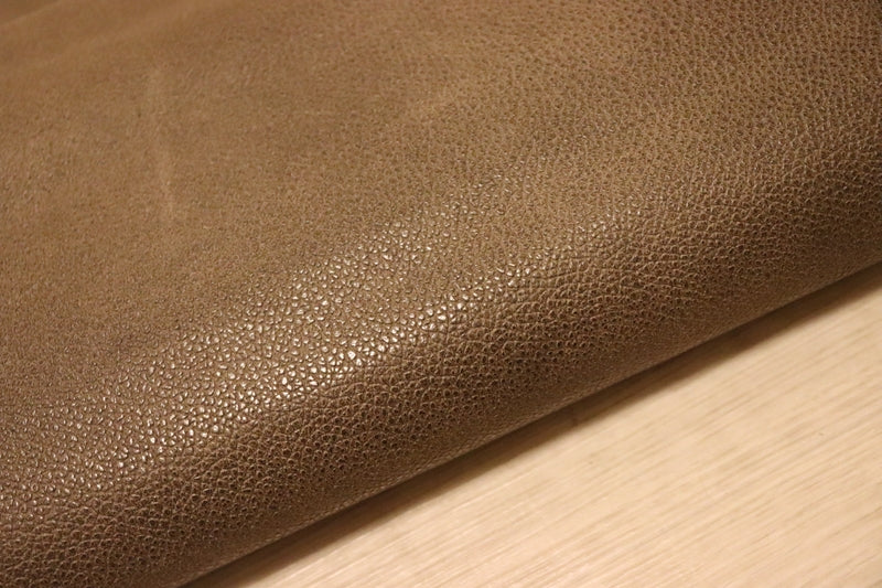 ds28円！[モカブラウン]新入荷 イタリアンレザー 牛革 クロム革 シボ型押し プルアップ加工 130ds