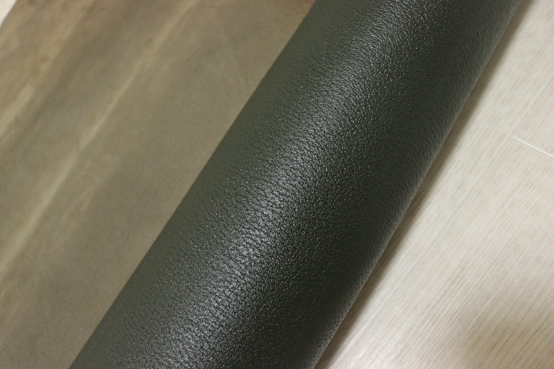 ds28円！[ダークグリーン]新入荷 国産 豚革 コンビヌメ革 シボ型押し 顔料仕上げ 130ds