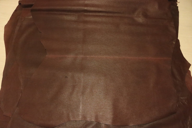 ds28円！[ボルドー]新入荷 イタリアンレザー 牛革 クロム革 シボ型押し 140ds