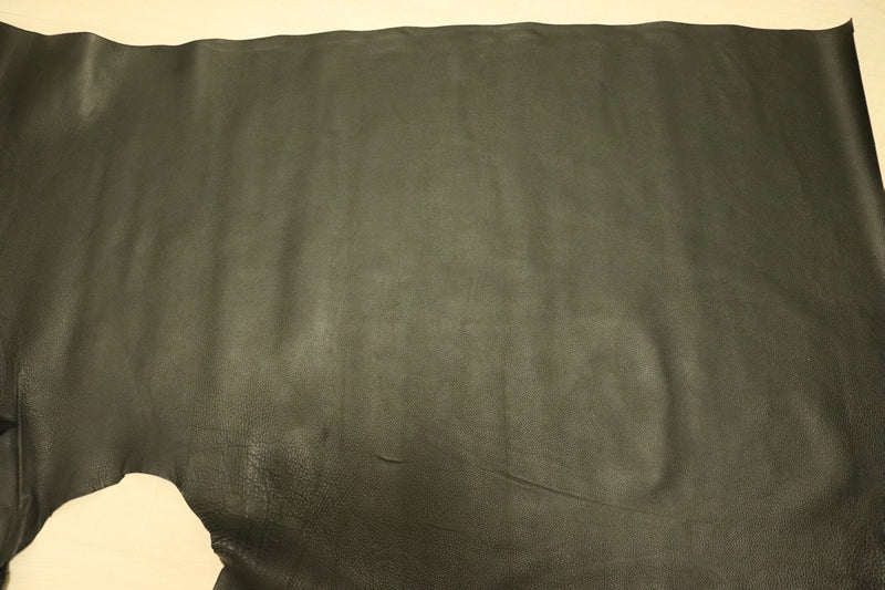 ds28円！[ブラック]新入荷 国産 牛革 クロム革 シボ型押し 150ds